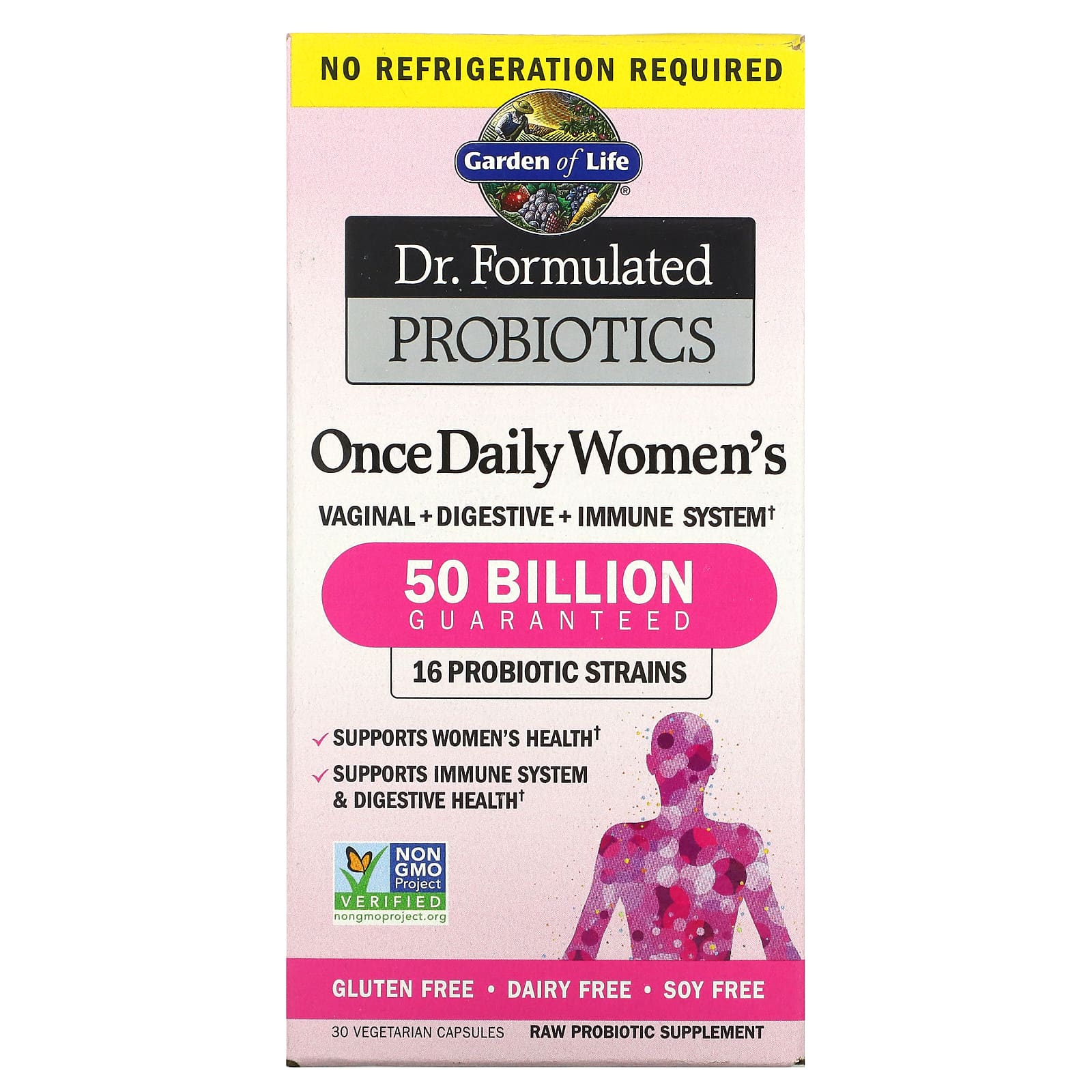 Garden of Life, Dr. Formulated Probiotics, Once Daily Women's, 50 Billion, 30 Capsules UPC 658010118323 | Hilife Vitamins